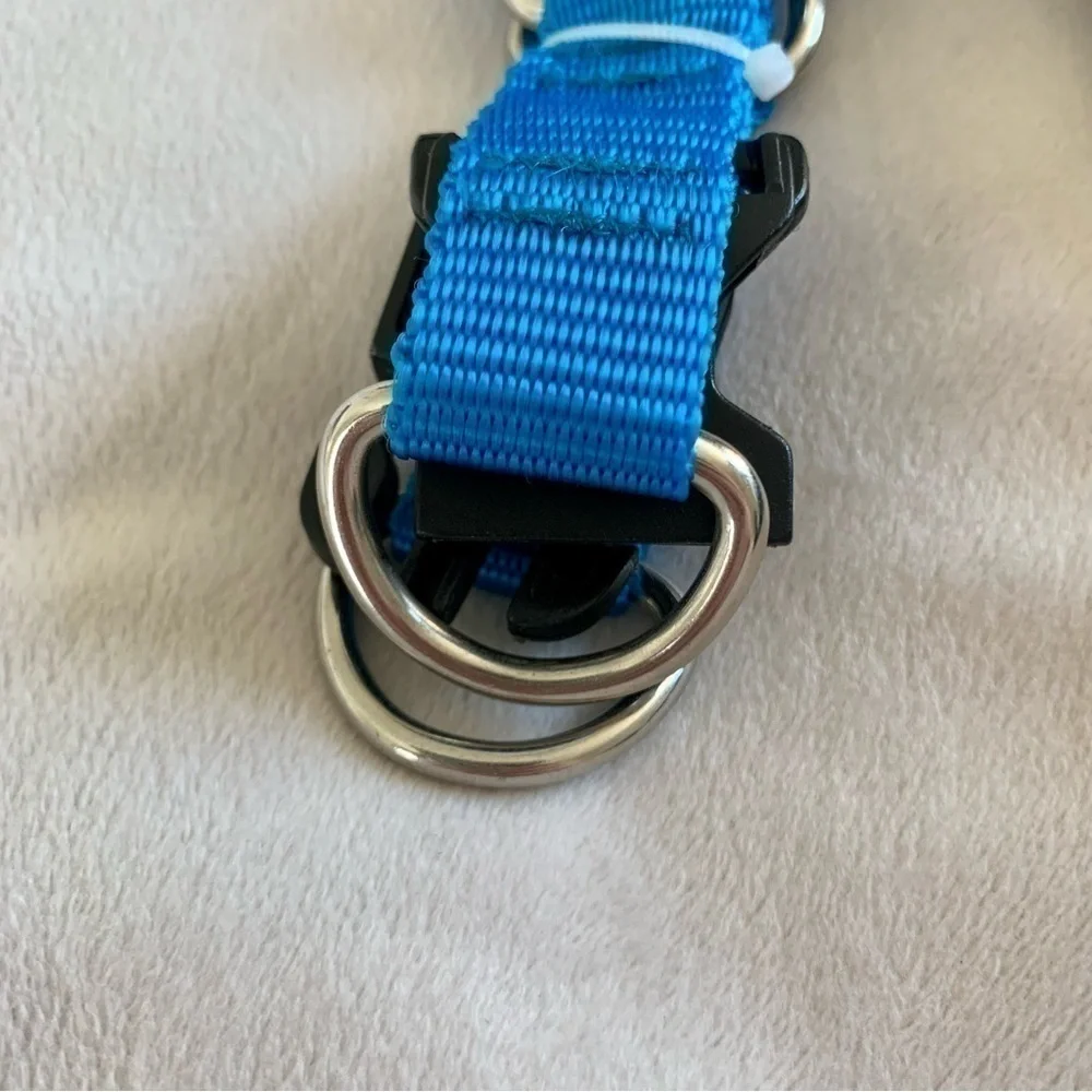 Greenbriar Kennel Club Adjustable Dog Harness Nylon Blue Size Large Chest 20-26